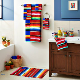 Serape strepen badhanddoek set bad handdoek