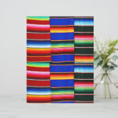 Serape strepen origamipapier (Staand voorkant)