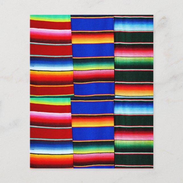 Serape strepen scrapbook papier (Voorkant)