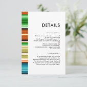 Serape Summer | Details Informatiekaartje (Staand voorkant)