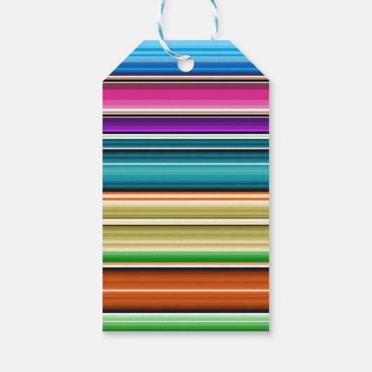 Serape Summer Stripes | Dank je Cadeaulabel (Achterkant)