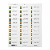 Serape Summer Stripes Etiket (Full Sheet)