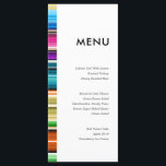 Serape Summer Stripes | Trouwmenu Menu<br><div class="desc">Een set van serape patroon trouwkaart kaarten in een open en minimale stijl met herfst thema kleuren.</div>