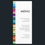 Serape Summer Stripes | Trouwmenu Menu<br><div class="desc">Een set van serape patroon trouwkaart kaarten in een open en minimale stijl met herfst thema kleuren.</div>