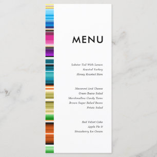 Serape Summer Stripes   Trouwmenu Menu