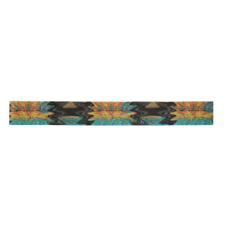 Serape Tribal Southwest Red Pattern Satijnen Lint