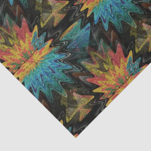 Serape Tribal Southwest Red Pattern Tissuepapier (Detail)