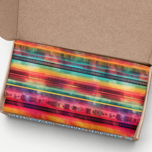 Serape Watercolor Fiesta Mexicaans Deken Tissuepapier