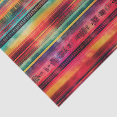 Serape Waterverf Fiesta Mexican Blanket Tissuepapier (Detail)