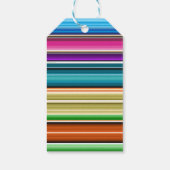 Serape Zomer Strepen | Dank je wel Cadeaulabel (Achterkant)