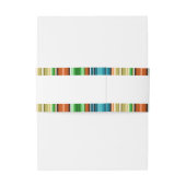 Serape zomer verticale strepen | Bruiloft Uitnodigingen Wikkel (Achterkant Voorbeeld)