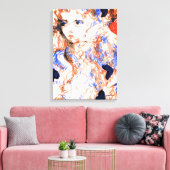 Seraph Angel Mythical Creatineknopen Tekening Canvas Afdruk (Insitu (Woonkamer))