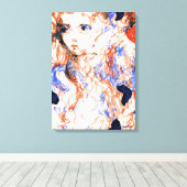 Seraph Angel Mythical Creatineknopen Tekening Canvas Afdruk (Insitu (Houten vloer))