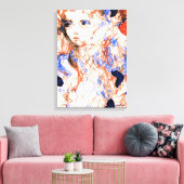 Seraph Angel Mythical Creatineknopen Tekening Canvas Afdruk (Insitu (Woonkamer))