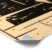 Seraph Engel in Steinrüstung - Geometrisch Poster (Hoek)