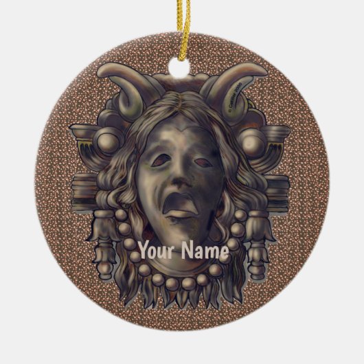 Seraph Gargoyle Keramisch Ornament (Voorkant)