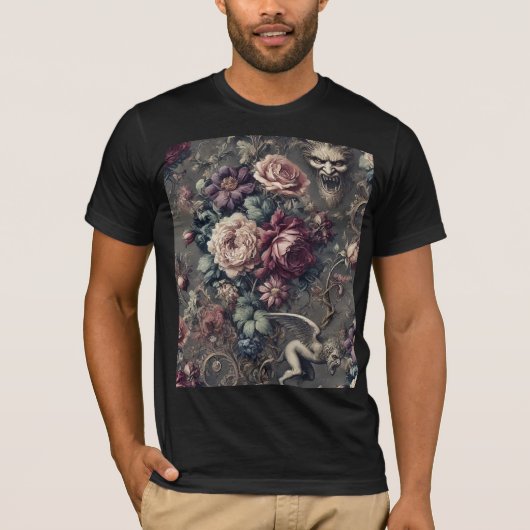 Seraph Jacht – Gotische Draagbare Kunst T-shirt (Voorkant)