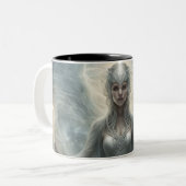 Seraphim 008 tweekleurige koffiemok (Voorkant links)