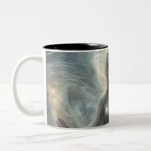 Seraphim 008 tweekleurige koffiemok (Links)