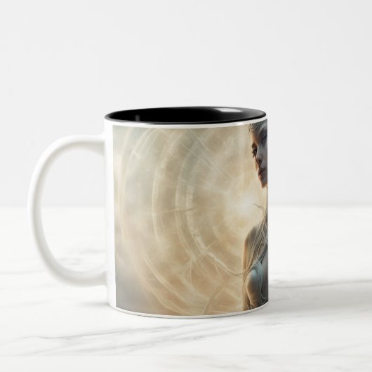 Seraphim 034 tweekleurige koffiemok (Links)