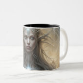 Seraphim 080 tweekleurige koffiemok (Voorkant rechts)