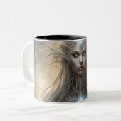 Seraphim 080 tweekleurige koffiemok (Voorkant links)