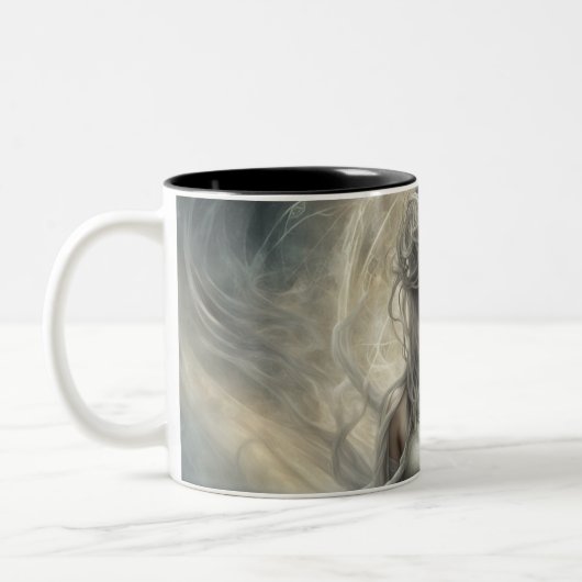 Seraphim 104 tweekleurige koffiemok (Links)