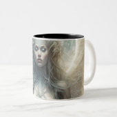 Seraphim 105 tweekleurige koffiemok (Voorkant rechts)