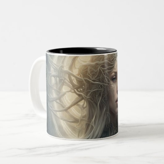 Seraphim 110 tweekleurige koffiemok (Voorkant links)