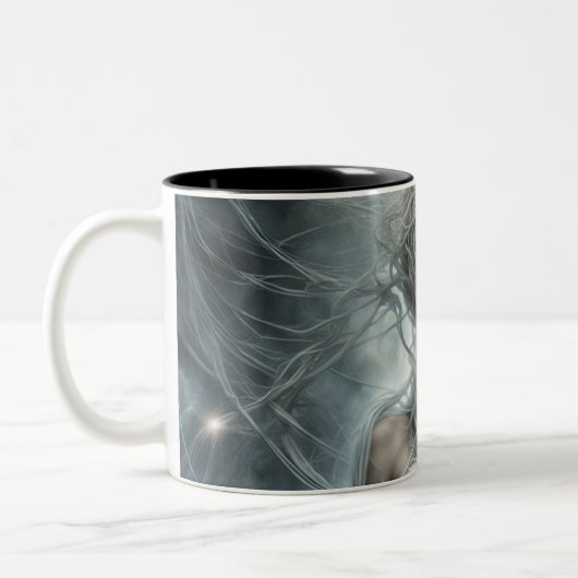 Seraphim 111 tweekleurige koffiemok (Links)