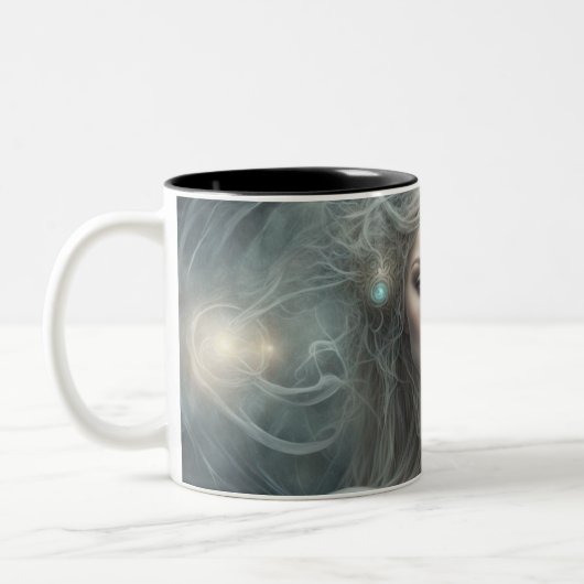 Seraphim 112 tweekleurige koffiemok (Links)