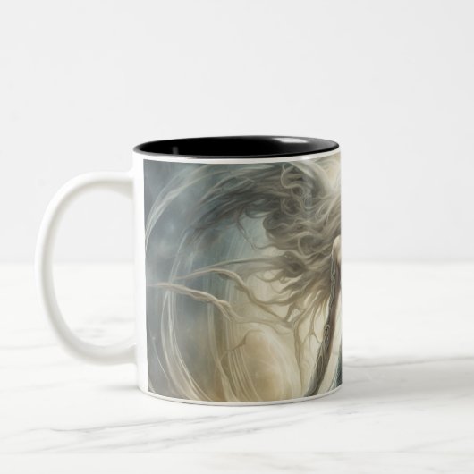 Seraphim 113 tweekleurige koffiemok (Links)