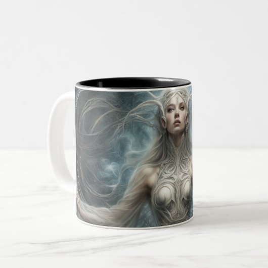 Seraphim 119 tweekleurige koffiemok (Voorkant links)