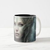 Seraphim 121 tweekleurige koffiemok (Voorkant rechts)