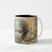 Seraphim 131 tweekleurige koffiemok (Voorkant rechts)