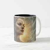 Seraphim 134 tweekleurige koffiemok (Voorkant rechts)