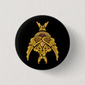 Seraphim Angel Ronde Button 3,2 Cm (Voorkant)
