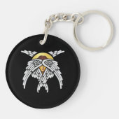 Seraphim Angel Silver Sleutelhanger (Achterkant)