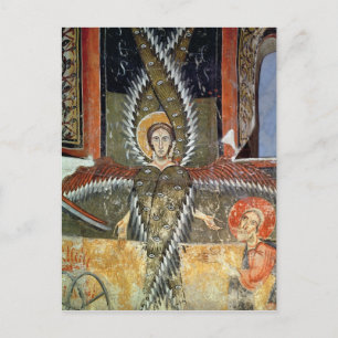 Seraphim die de lippen van Isaiah zuivert Briefkaart