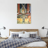 Seraphim die de lippen van Isaiah zuivert Canvas Afdruk (Insitu (Slaapkamer))