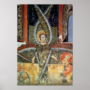 Seraphim die de lippen van Isaiah zuivert Poster