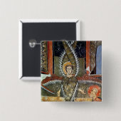 Seraphim die de lippen van Isaiah zuivert Vierkante Button 5,1 Cm (Voorkant /achterkant)