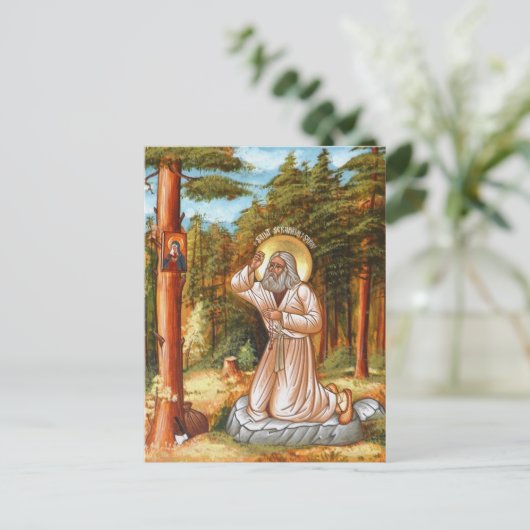 Seraphim van Sarov Briefkaart (Staand voorkant)