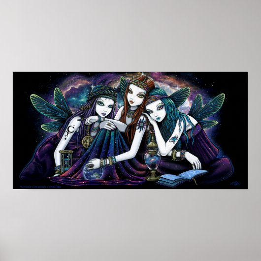 Seraphina Celestial Angels Nebula Fairy Poster (Voorkant)
