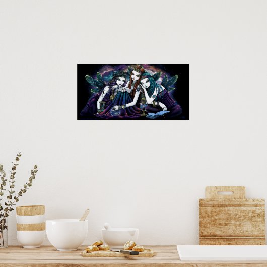 Seraphina Celestial Angels Nebula Fairy Poster (Keuken)