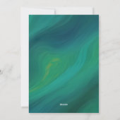 "Seraphina" - Mooie mystieke zeemeermin Feestdagenkaart (Achterkant)