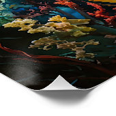 "Seraphina" - Mooie mystieke zeemeermin Perfect Poster (Hoek)