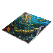 "Seraphina" - Mooie mystieke zeemeermin Tegeltje (Zijkant)
