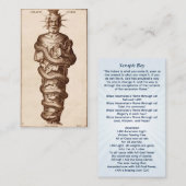 Serapis Bey Chohan van de vierde straal Contactkaartje (Voorkant / Achterkant)