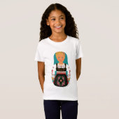 Serb Blonde Matryoshka Girls' T-Shirt (Voorkant volledig)